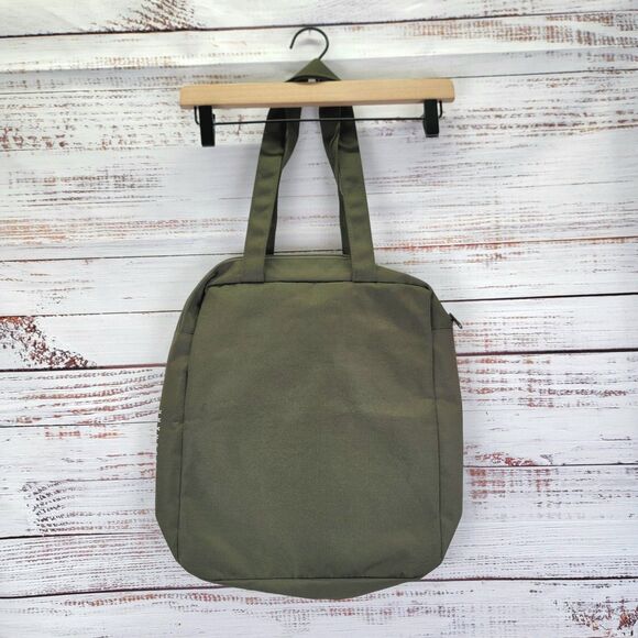 Paul & Shark Khaki Green Mens Bag Zipper Embroidered Casual Travel NWOT - Picture 8 of 16